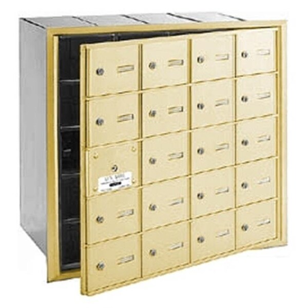 Salsbury Industries Salsbury Industries 3620SFP 20 Doors 4B+ Horiz Mailbox in Sandstone - Front Loading Private Access 3620SFP - main